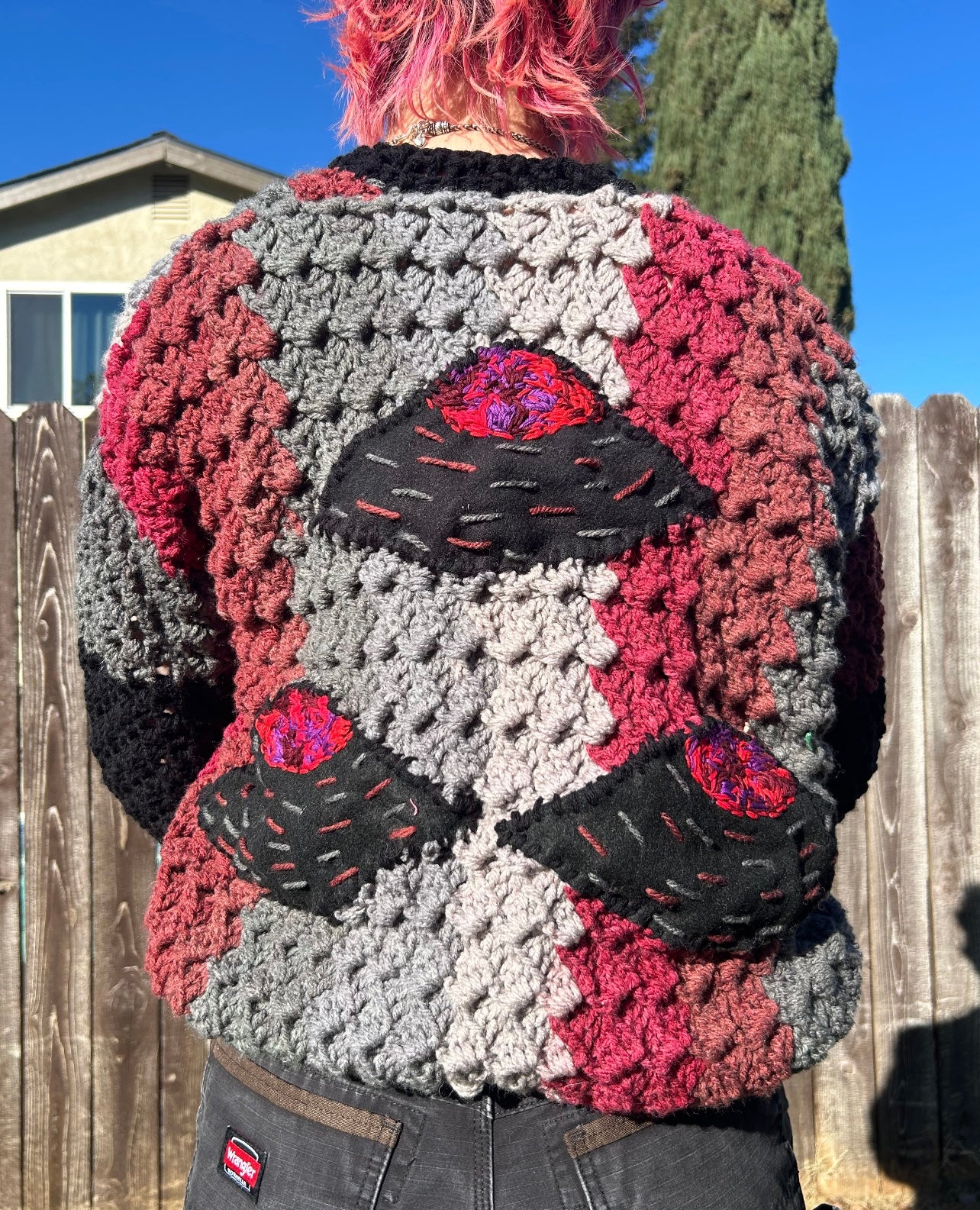 Evil eye cardigan