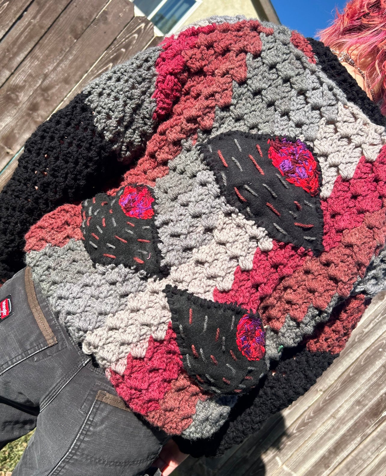 Evil eye cardigan
