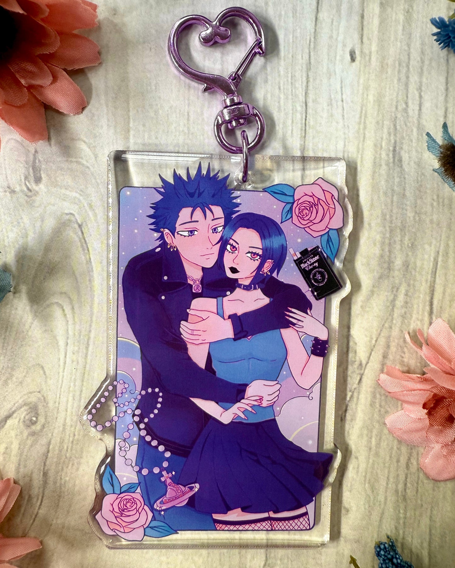 Nana & ren keychain / sticker
