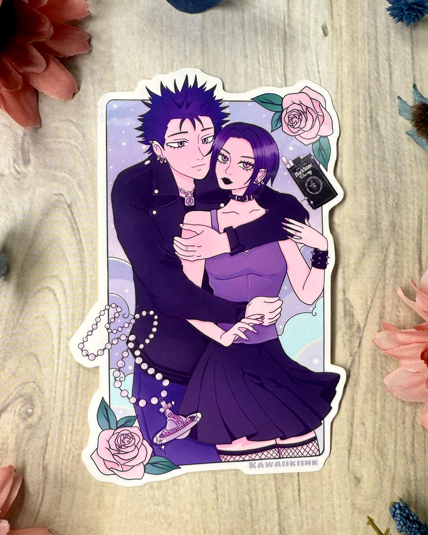 Nana & ren keychain / sticker
