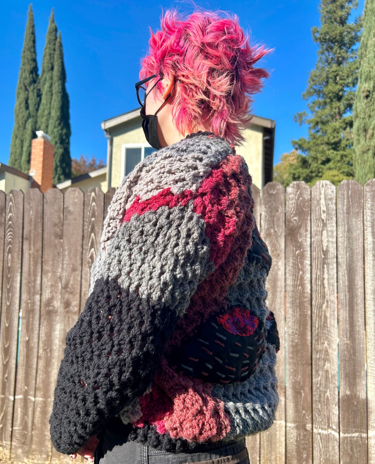 Evil eye cardigan