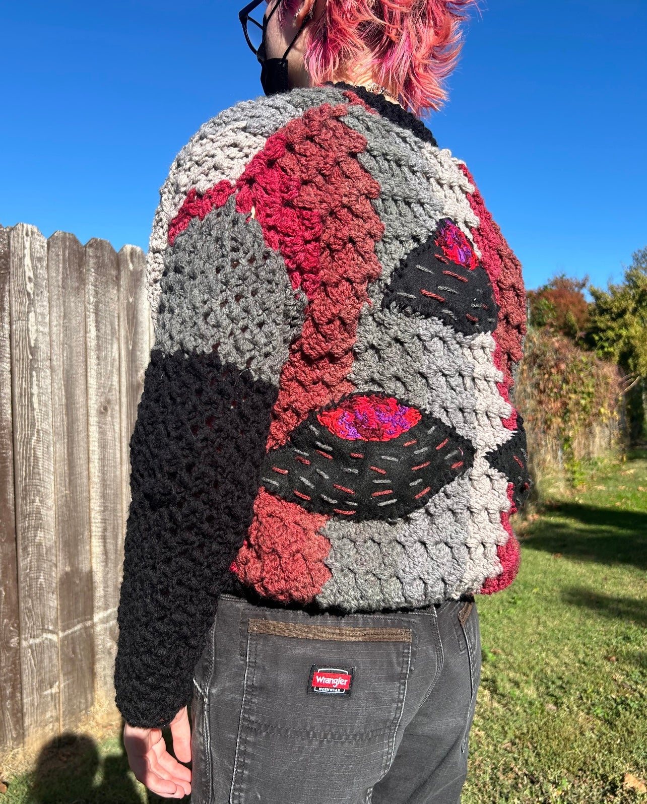 Evil eye cardigan