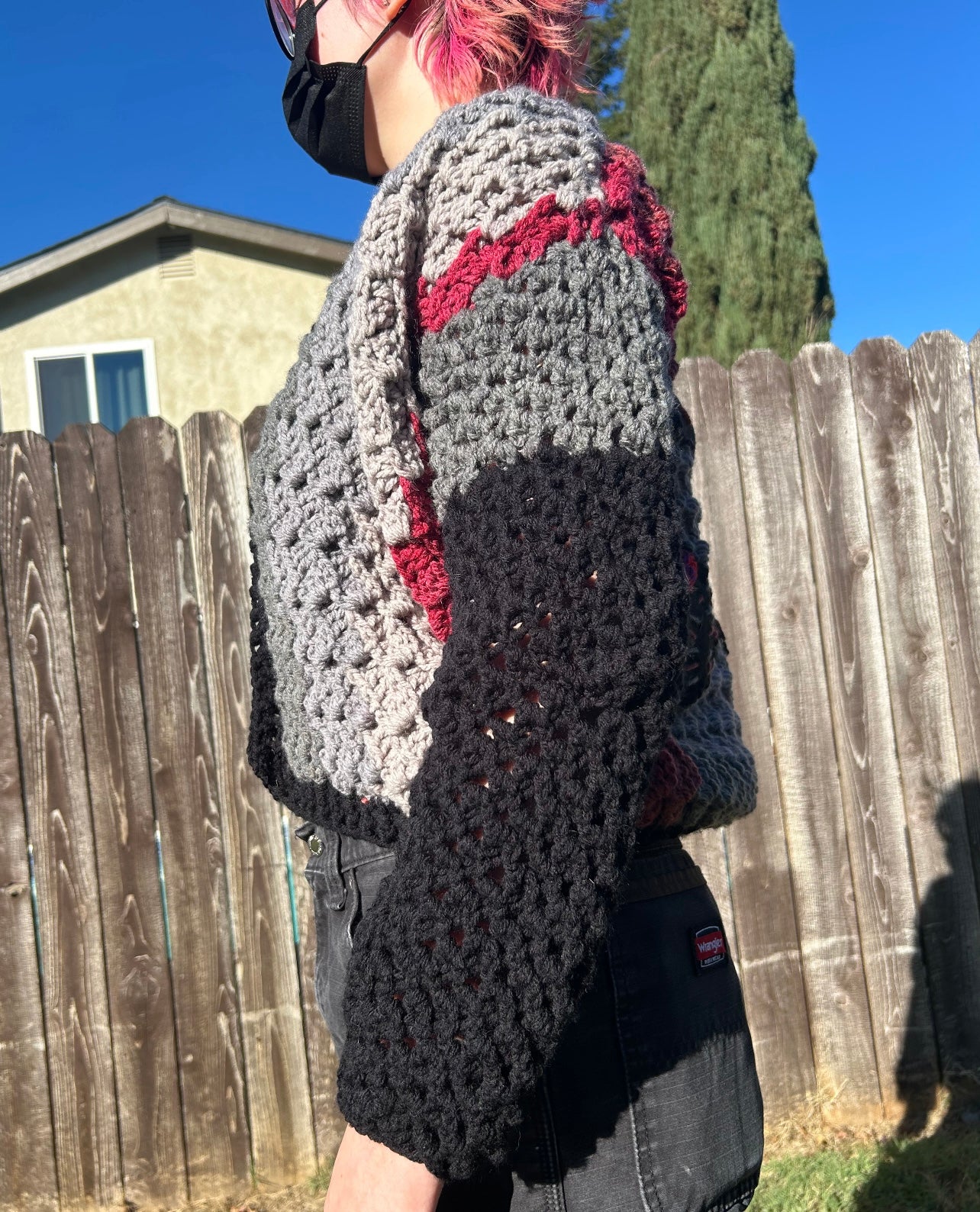 Evil eye cardigan