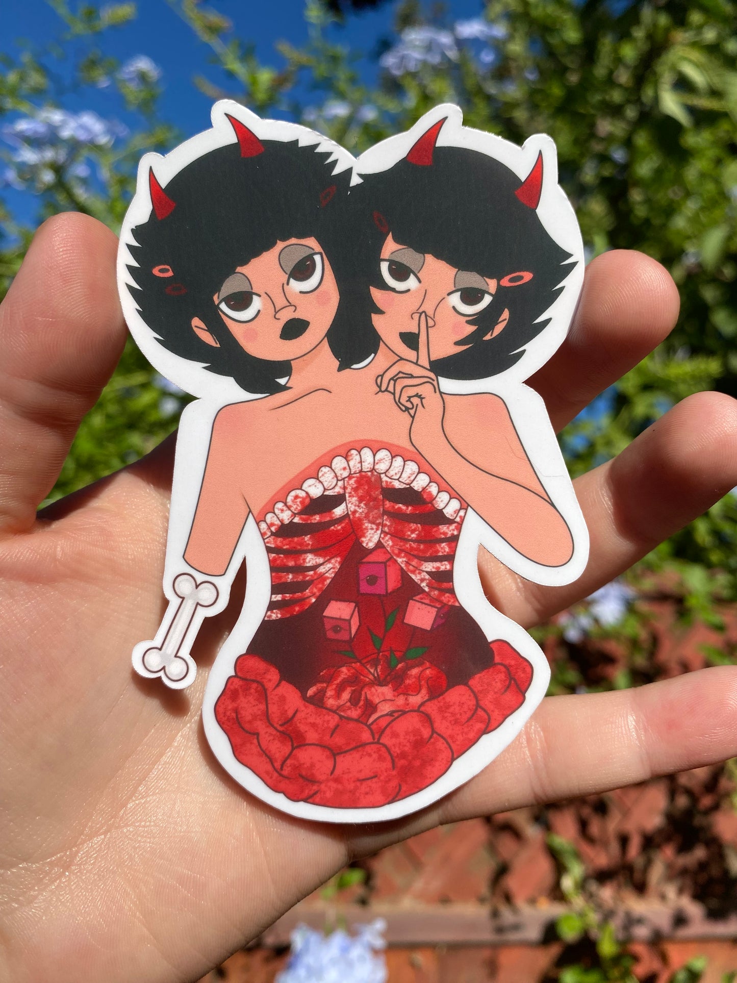 Gore twin sticker