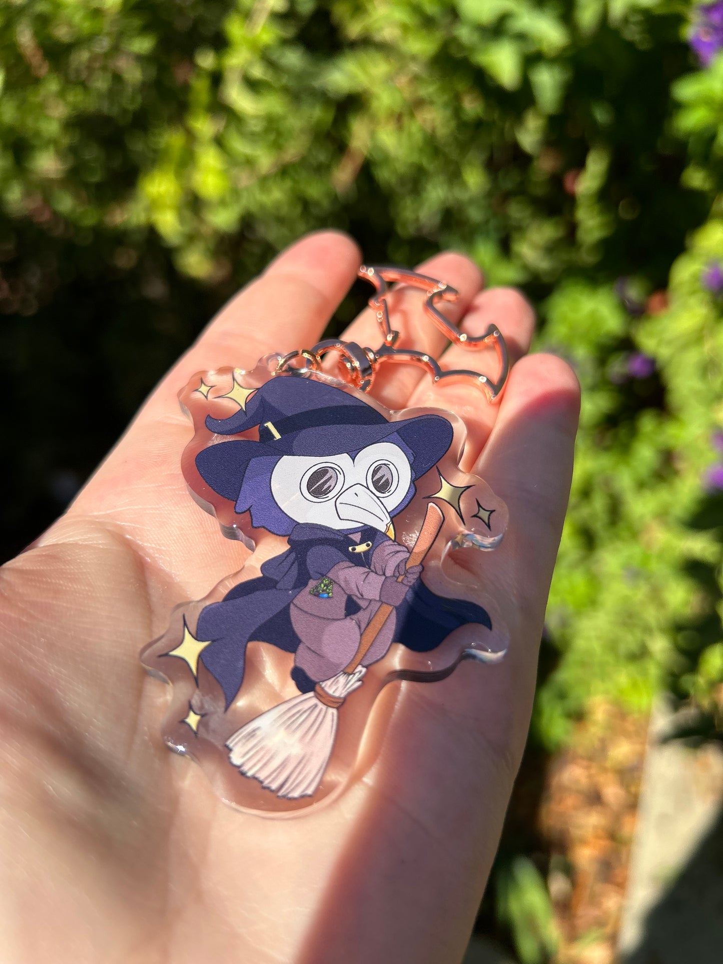 Plague doctor witch keychain