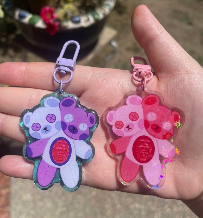 Gore bear keychains