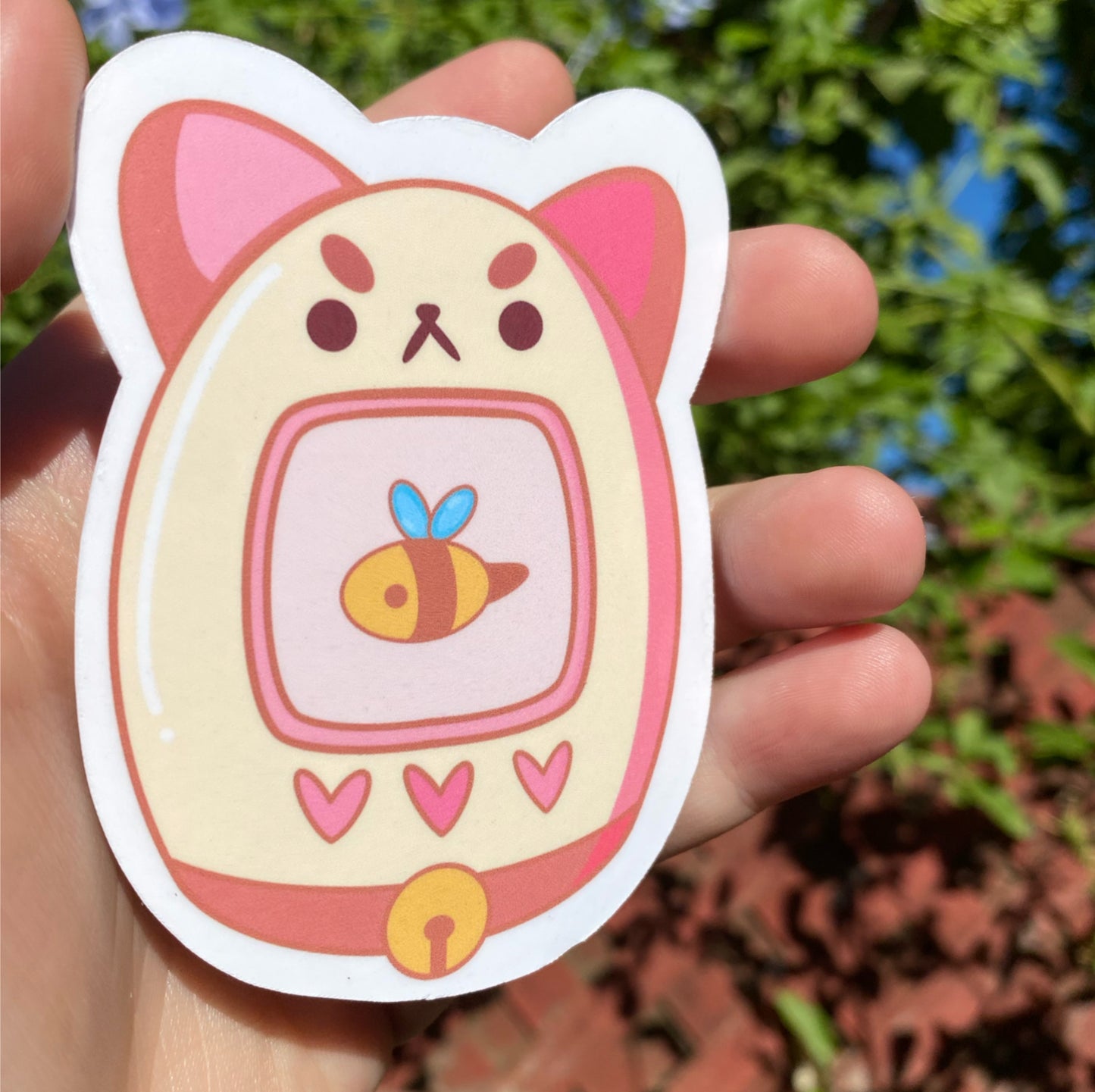 Bee and Puppycat Tamagotchi sticker