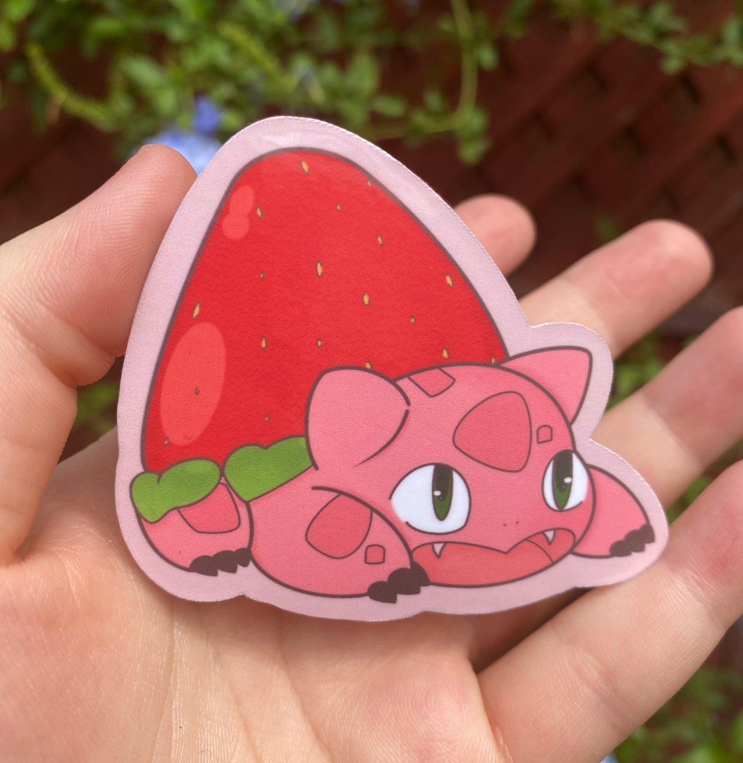 Strawberry Bulbasaur Stickers