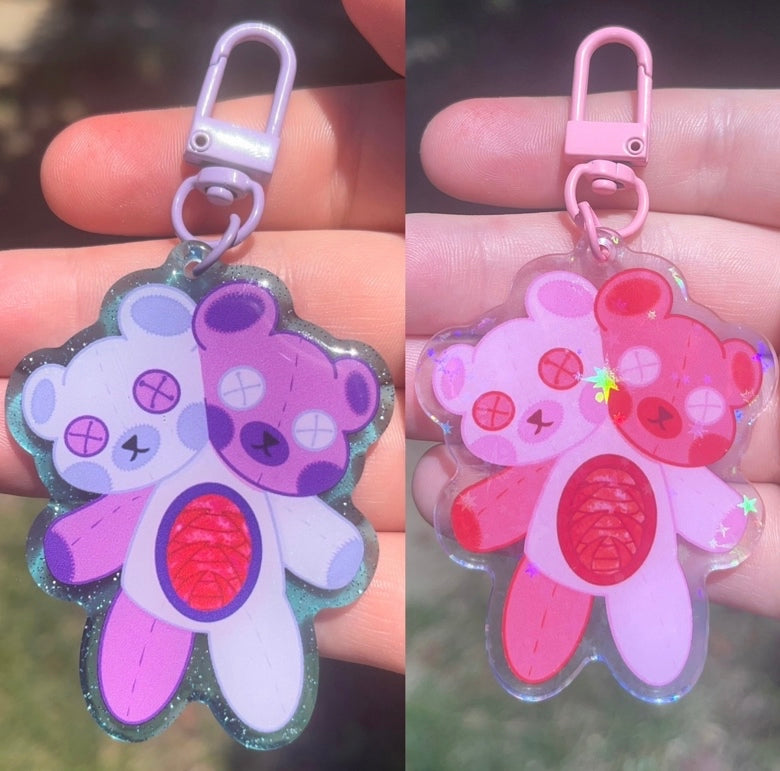 Gore bear keychains