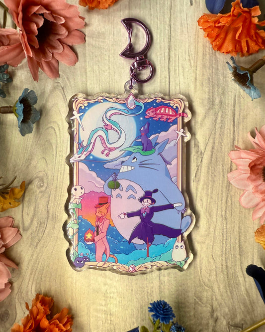 Studio ghibli non human characters keychain
