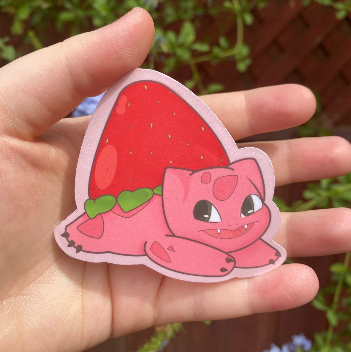 Strawberry Bulbasaur Stickers