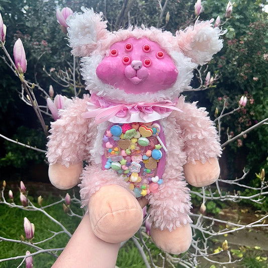 Candy ( up-cycled sheep plush )