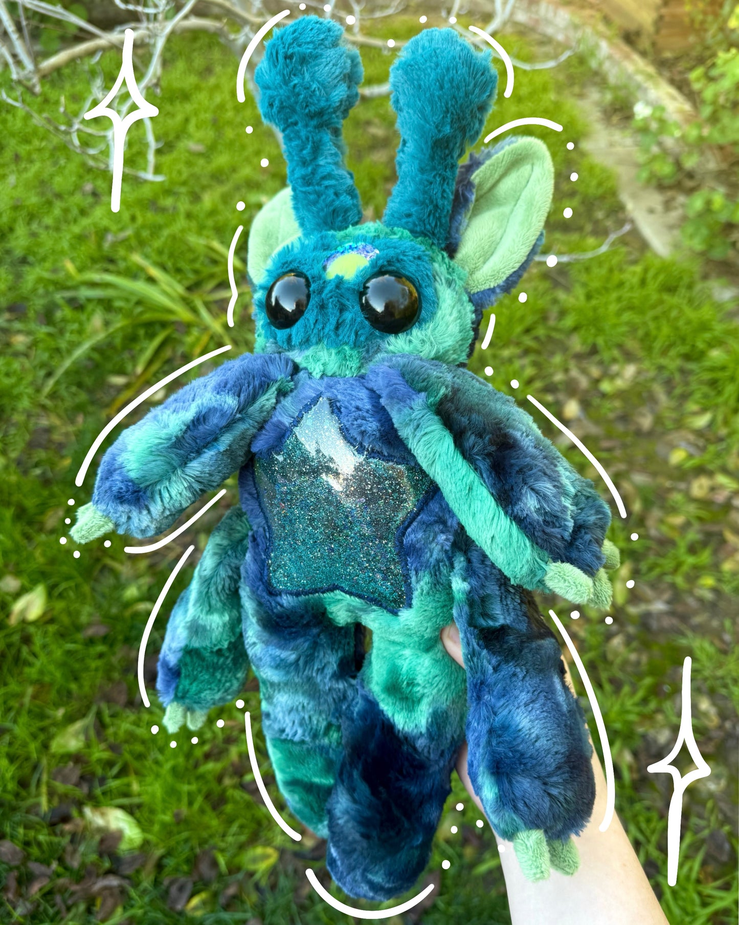 Indigo ( alien plushie )