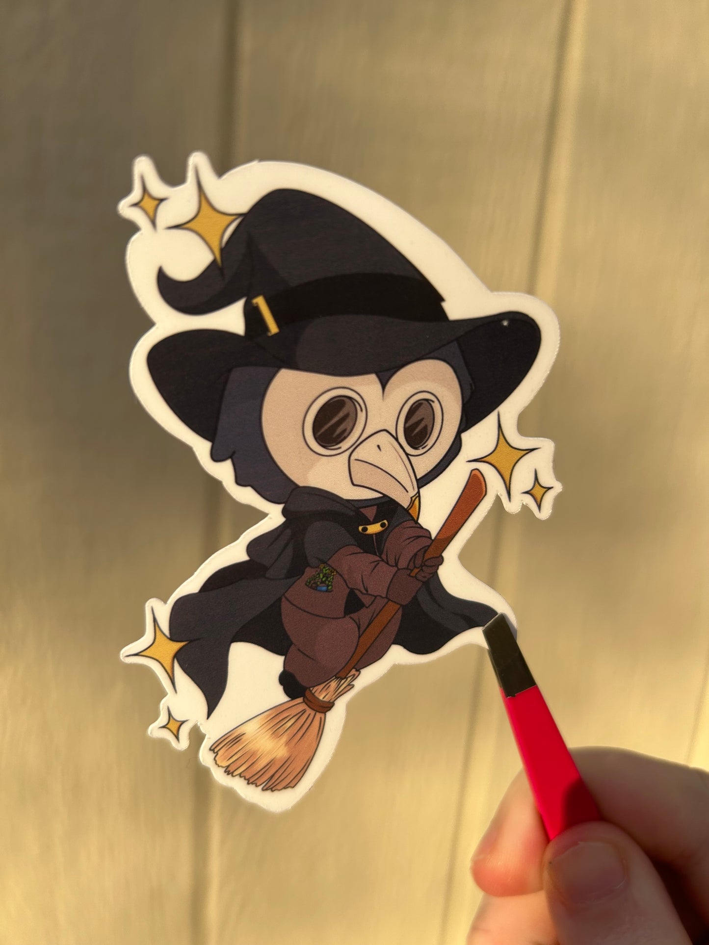 Plague doctor witch sticker