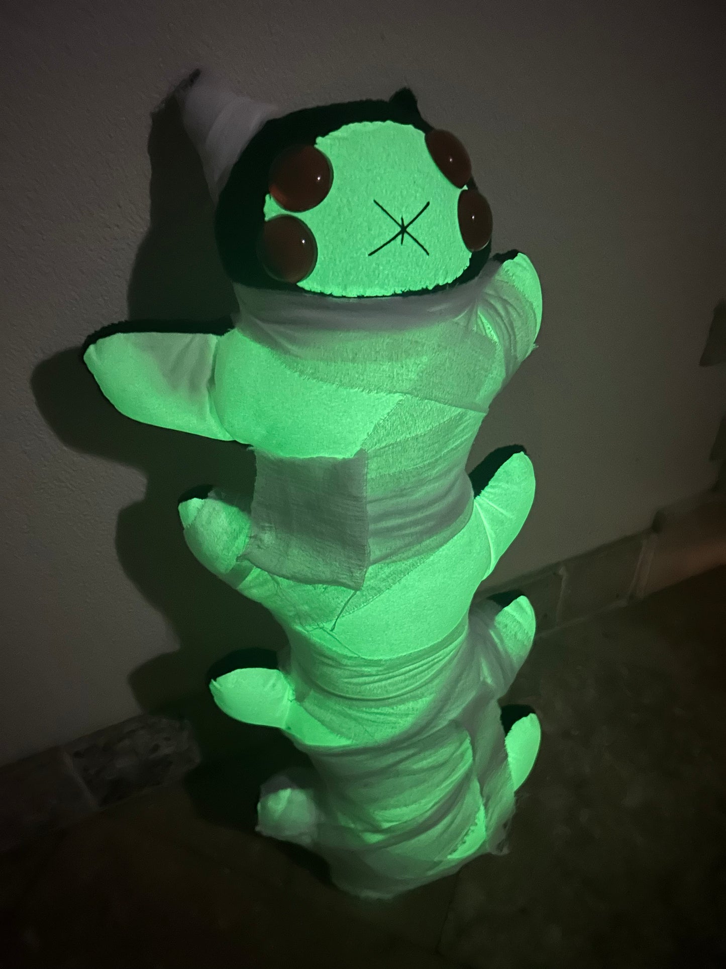 Tut the mummie  ( Halloween edition centipede plushie ) *glow in the dark