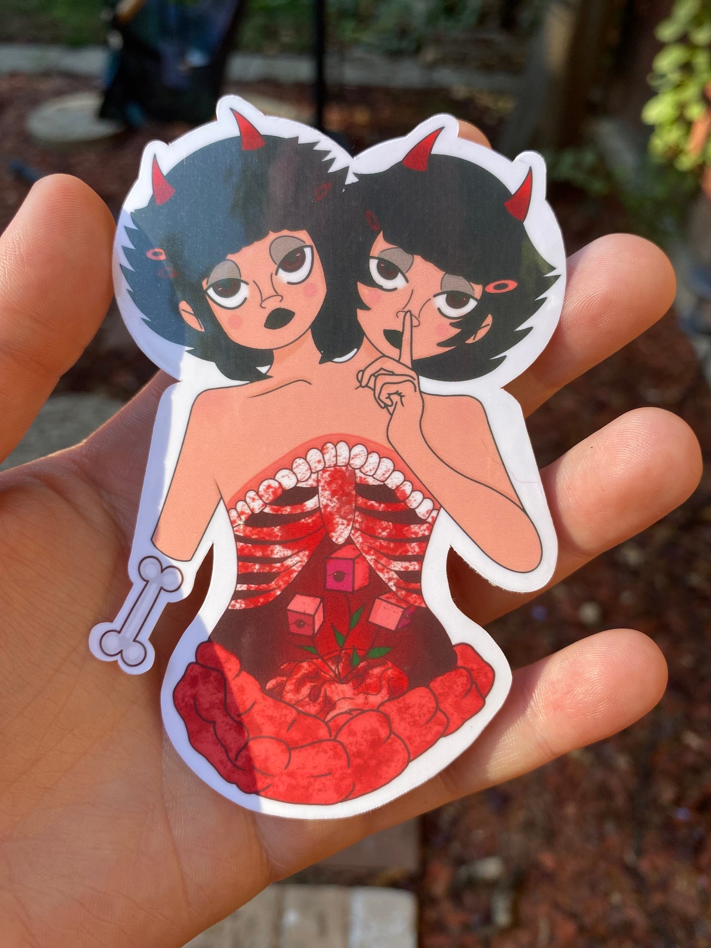 Gore twin sticker