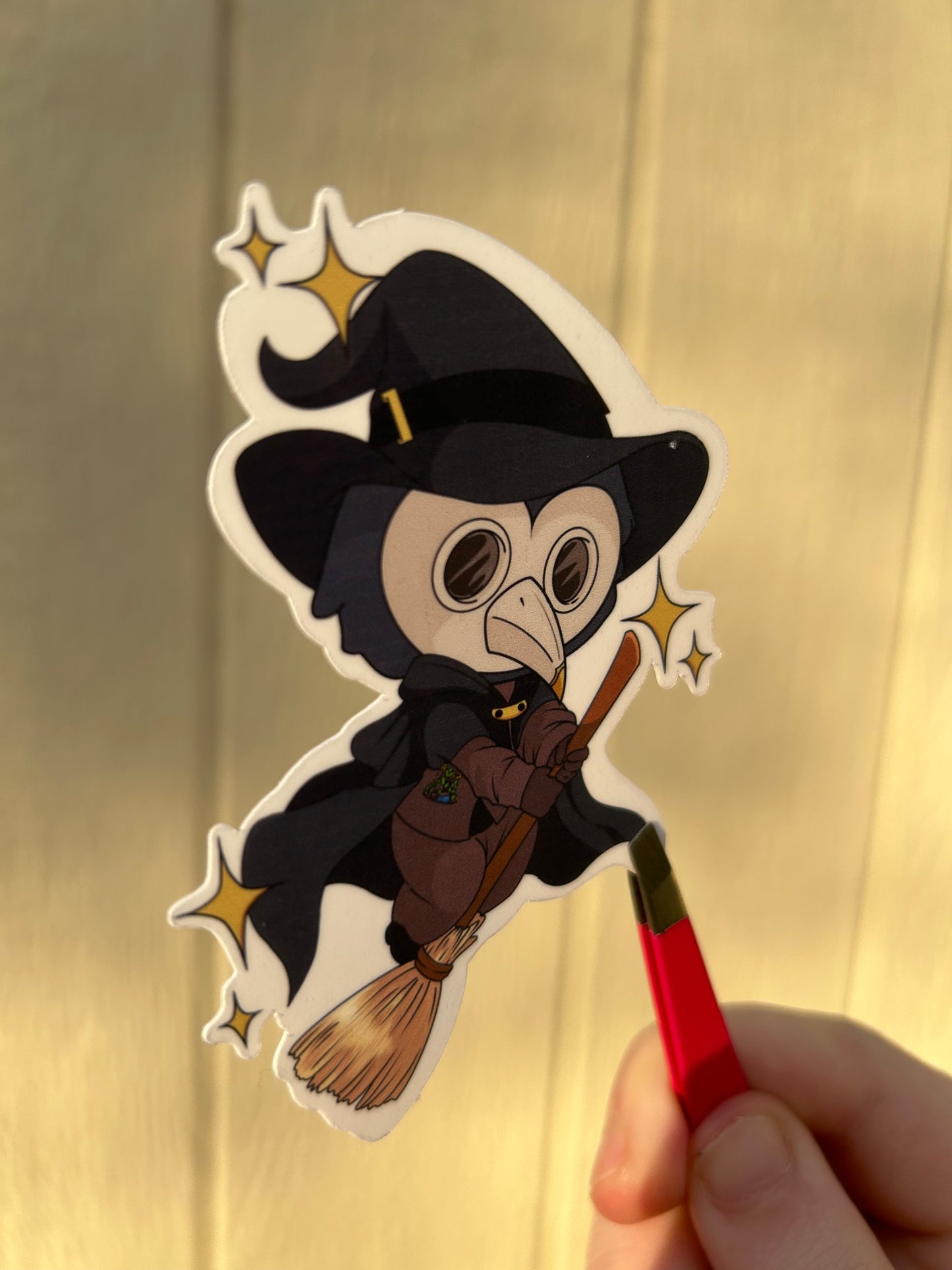 Plague doctor witch sticker