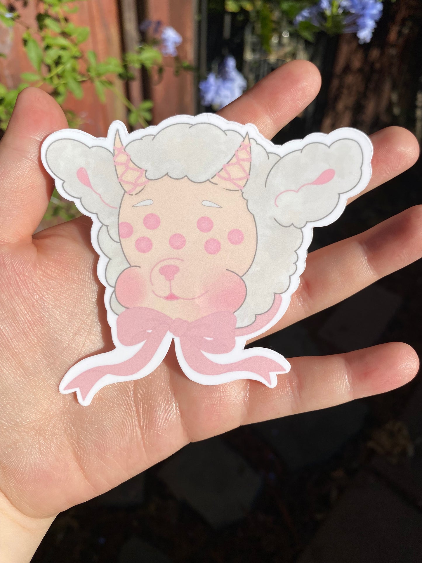 Spider sheep sticker