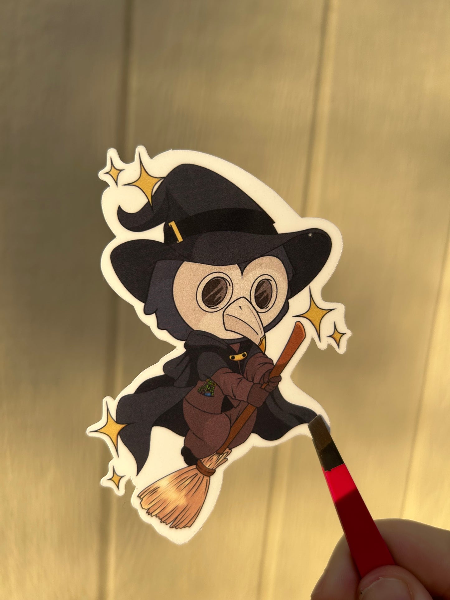 Plague doctor witch sticker