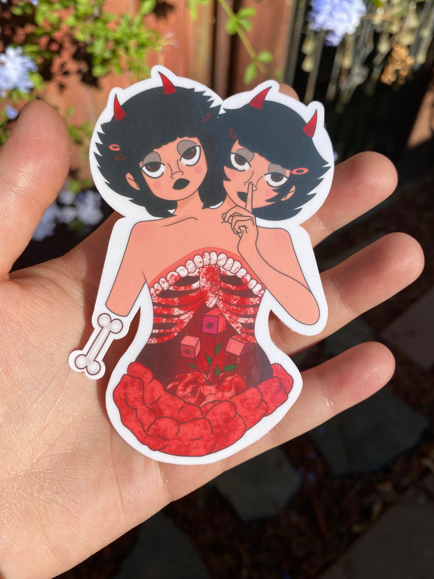 Gore twin sticker