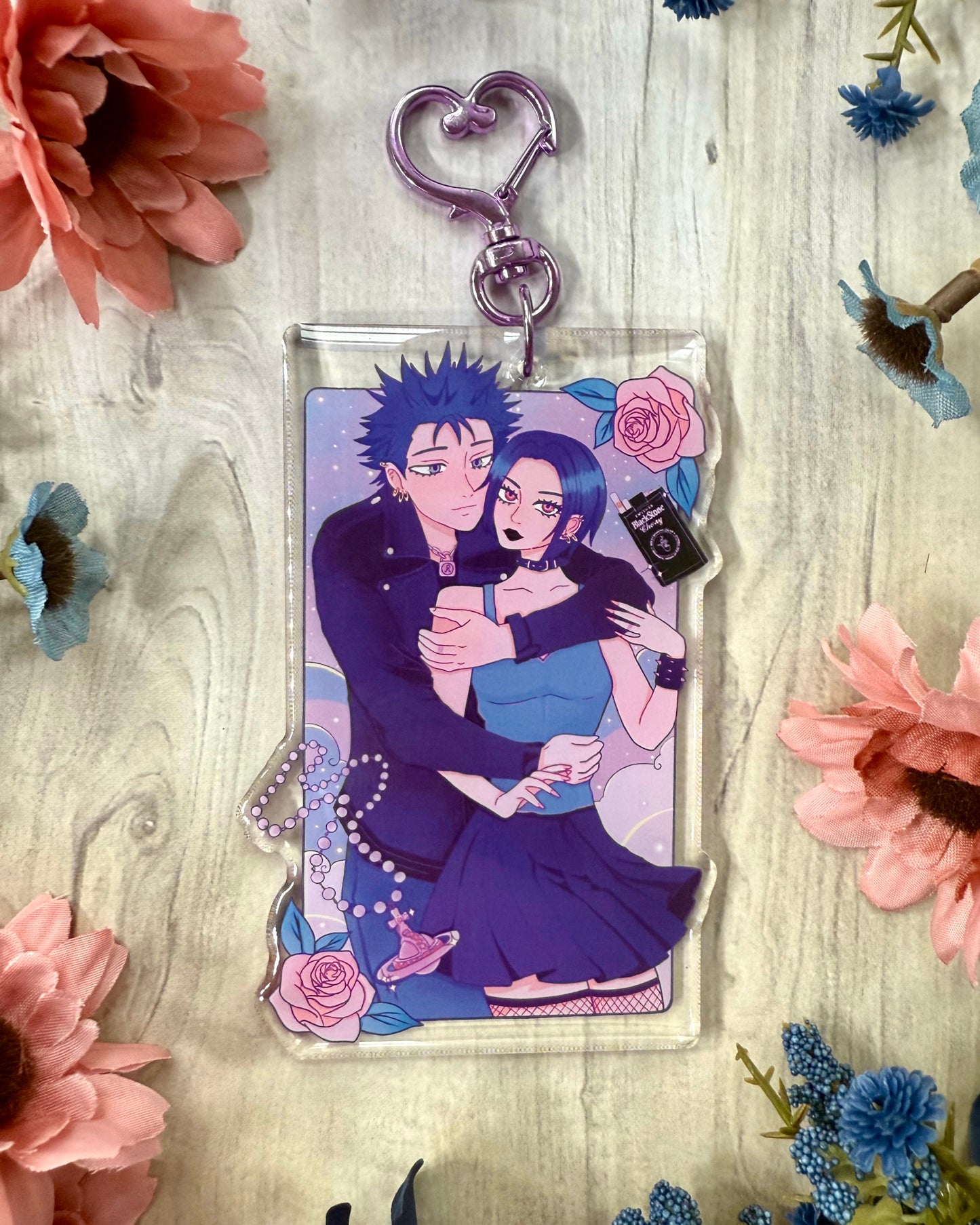 Nana & ren keychain / sticker
