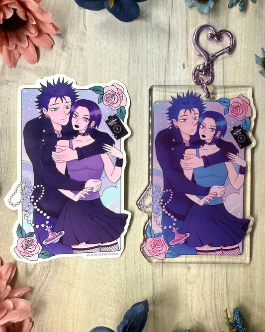 Nana & ren keychain / sticker