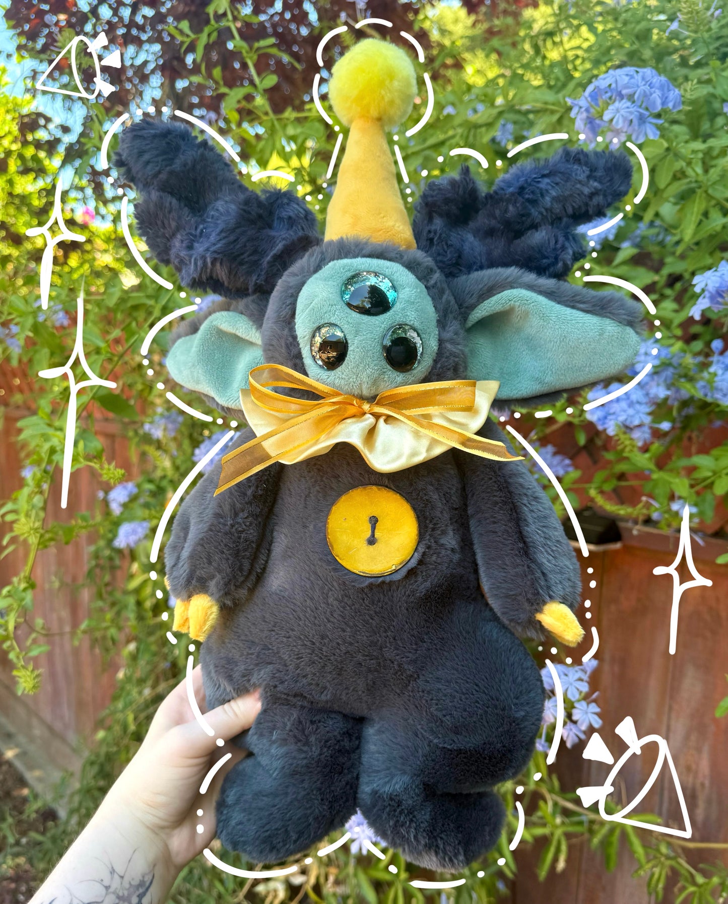 Blue * clown plush *
