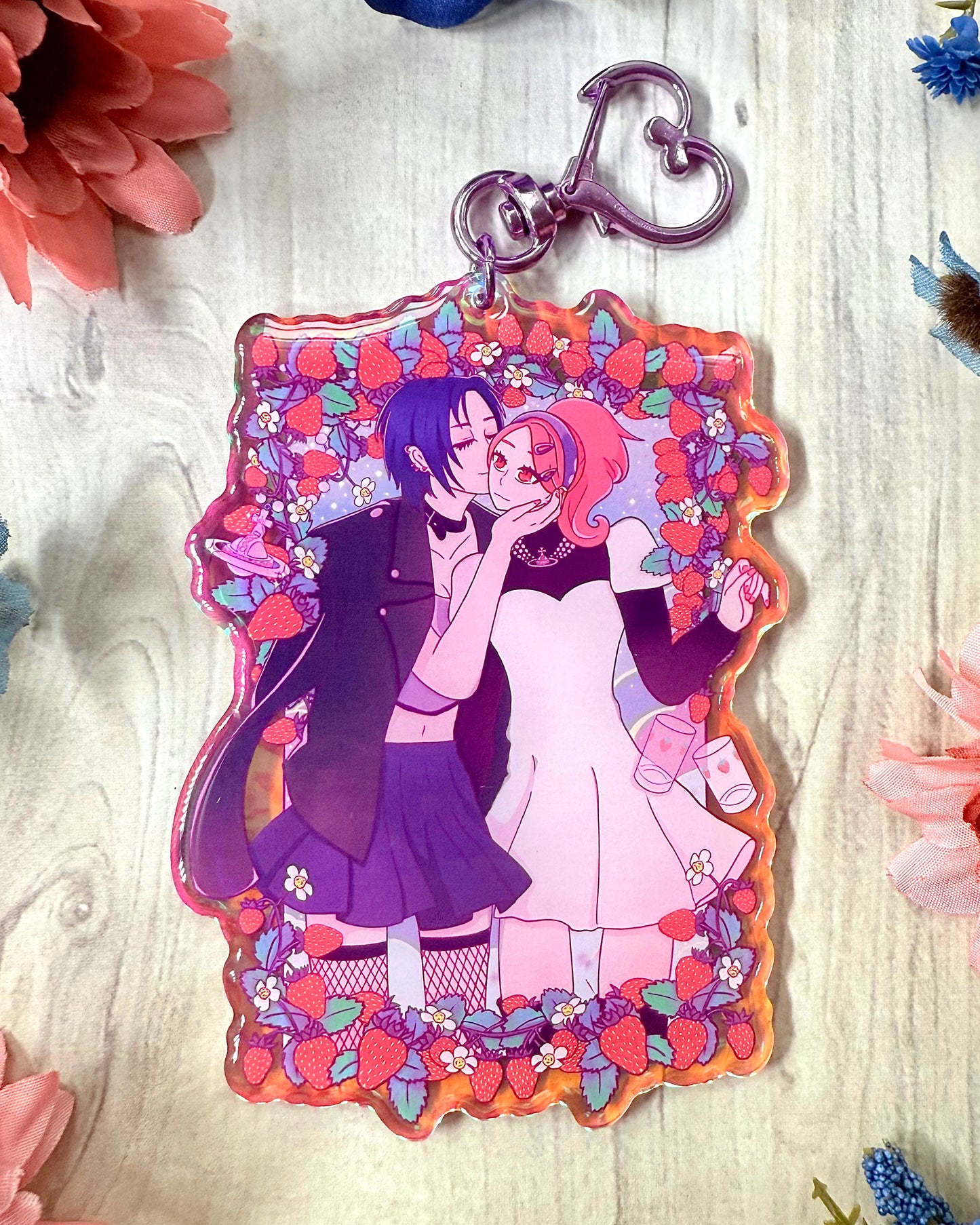 Nana and hatchi sticker / keychain