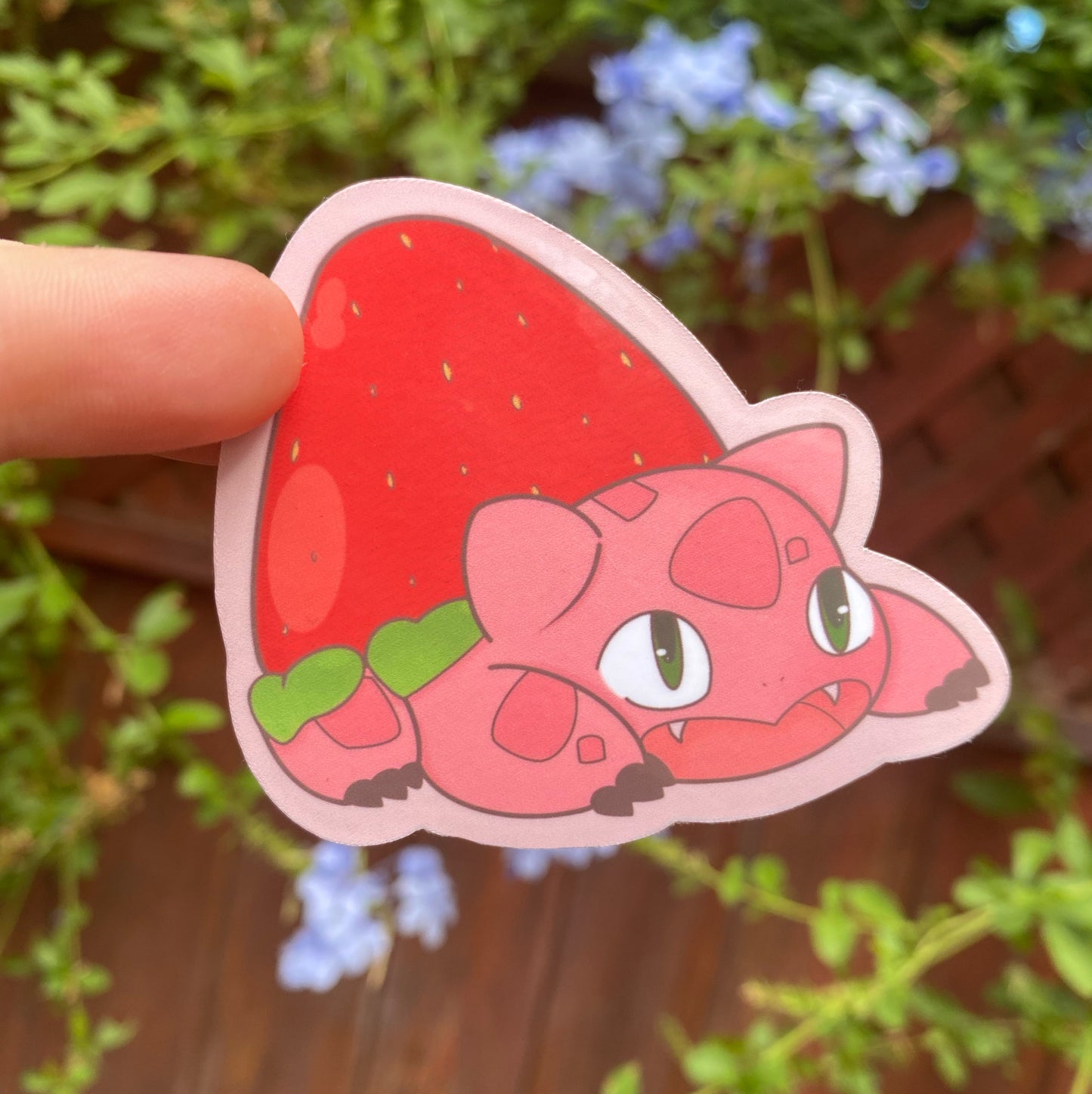 Strawberry Bulbasaur Stickers